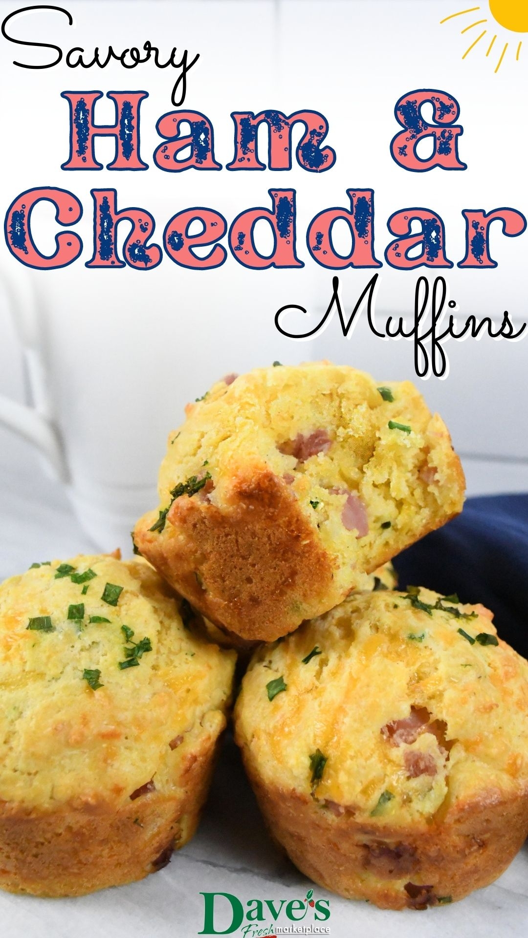 Savory Ham & Cheddar Muffins